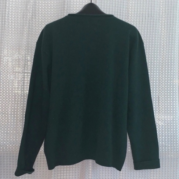 Polo by Ralph Lauren Mens Lambs Wool Sweater Sz XL Green VINTAGE. - Picture 3 of 6
